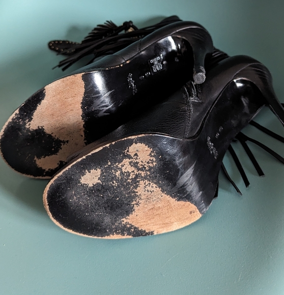 Coach black leather booties size US 8 - Picture 5 of 5